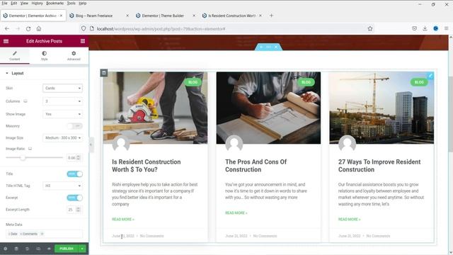 Create Custom Blog page with Elementor Theme Builder | Blog Page Template смотреть онлайн