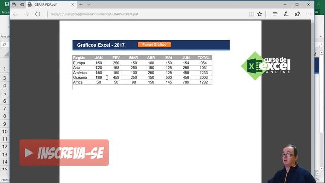 Como Gerar PDF no Excel ou Como Salvar PDF no Excel - Dica da semana смотреть онлайн
