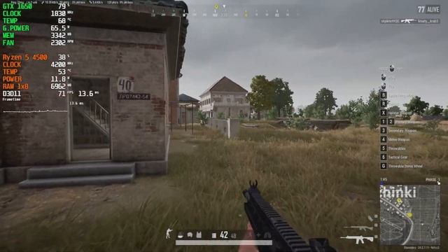 PUBG Steam - AMD Ryzen 5 4500 With GTX 1650 4GB GDDR6