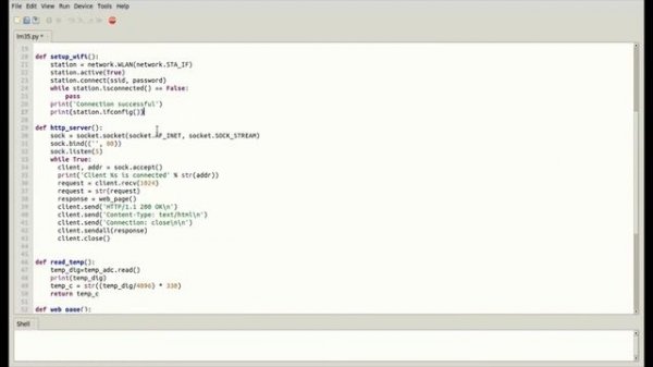 ESP32 Web server using Micropython.