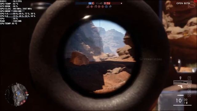 Battlefield 1 (Open beta) performance on Asus Rog G750JZ | GTX 880M | i7-4700HQ смотреть онлайн