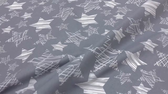 Бязь "Штрихованные звезды на сером", ш.1.5м, хлопок-100%, 138гр/м.кв АРТ 2529 смотреть онлайн