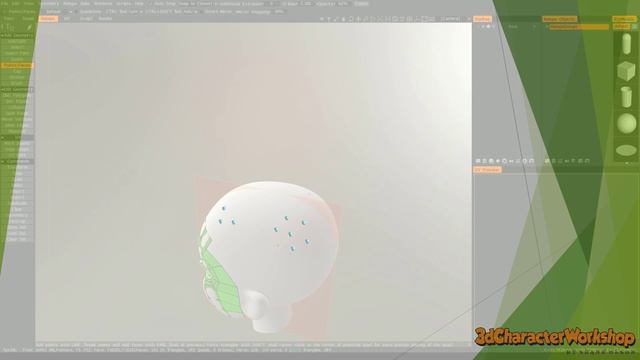 [ZBrush] Module 7 - Game Character Creation - 2. Face Retopoly Time Lapse смотреть онлайн