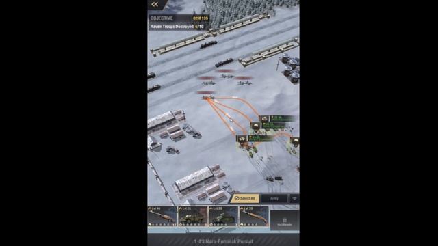 Warpath Game / App Campaign Levels 1-21 Through 1-24 Naro Fominsk Pursuit