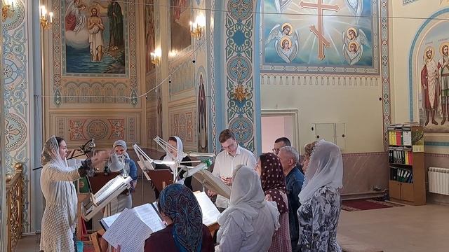 Прокимен, глас 4 "Взыде Бог в воскликновении..." смотреть онлайн