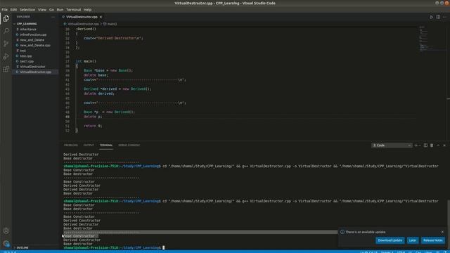 Virtual Destructor in C++ смотреть онлайн
