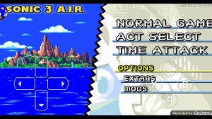 как получить 3 секретные ачивки в sonic 3 a.i.r (дебаг мод, соник и наклз титул и быстрость игры)