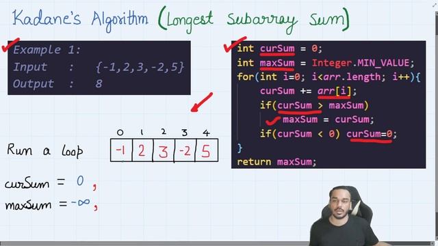 Maximum Subarray | Largest Sum Contiguous Subarray | Kadane Algorithm | LeetCode | GFG смотреть онлайн