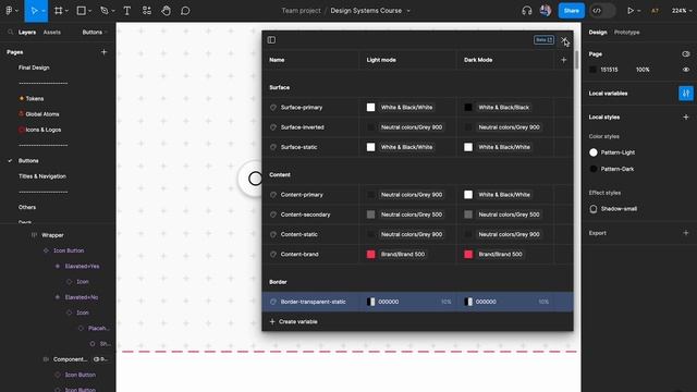 How to set up DARK MODE with DESIGN TOKENS using Figma Variables! смотреть онлайн