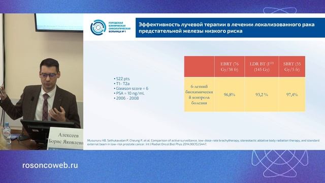 Лучевая терапия рака предстательной железы: расширение возможностей смотреть онлайн