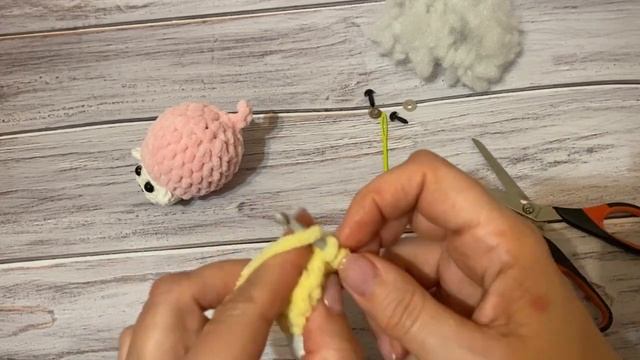 МК маленькая плюшевая овечка. смотреть онлайн