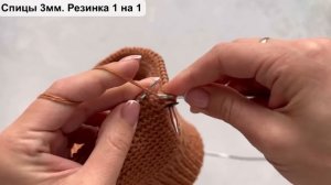 Мастер-класс детская шапочка малышу на завязках к комбинезону. Очень просто и быстро вяжется.