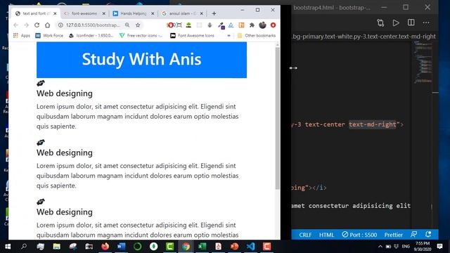 Bootstrap5 Bangla Tutorial 7 : Text and font смотреть онлайн