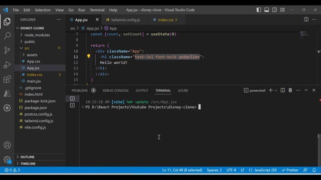 #3 Build Full Stack Disney clone Project using React, Tailwind CSS, Vite : Install Tailwind CSS смотреть онлайн