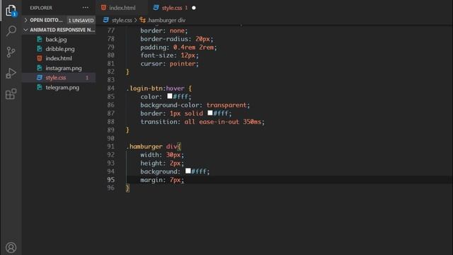 How To Create Animated Responsive Navbar Using HTML,CSS And JavaScript ||| coderell смотреть онлайн