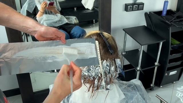 ОКРАШИВАНИЕ ВОЛОС / air touch на очень тонких хрупких волосах смотреть онлайн