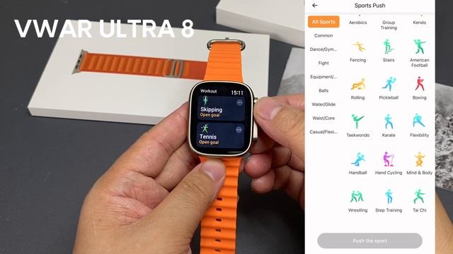 VWAR ULTRA 8 Unboxing-Best Ultra Smart Watch Series 8 Clone? IP68 Waterproof, 1:1 49mm Case 2022 NE смотреть онлайн