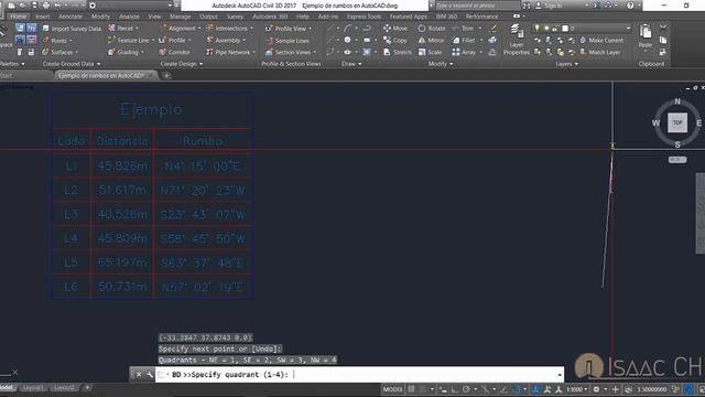 AutoCAD Civil 3D - Dibujar Polígonos por Rumbos y Distancias смотреть онлайн