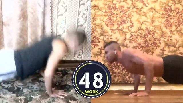 Кто больше за 1 минуту? Отжимания не на жизнь… смотреть онлайн