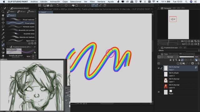 APRENDE Cómo dibujar en CLIP STUDIO PAINT | Asuka Evangelion смотреть онлайн