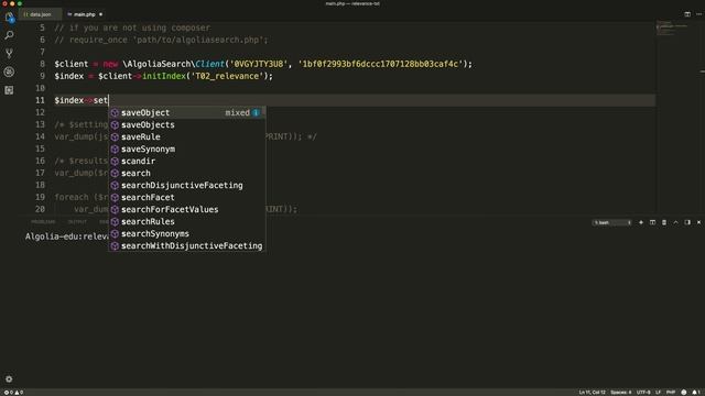 Algolia Build 101 - Configuring Textual Relevance for PHP developers смотреть онлайн