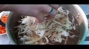 Тайский суп с рисовой лапшой