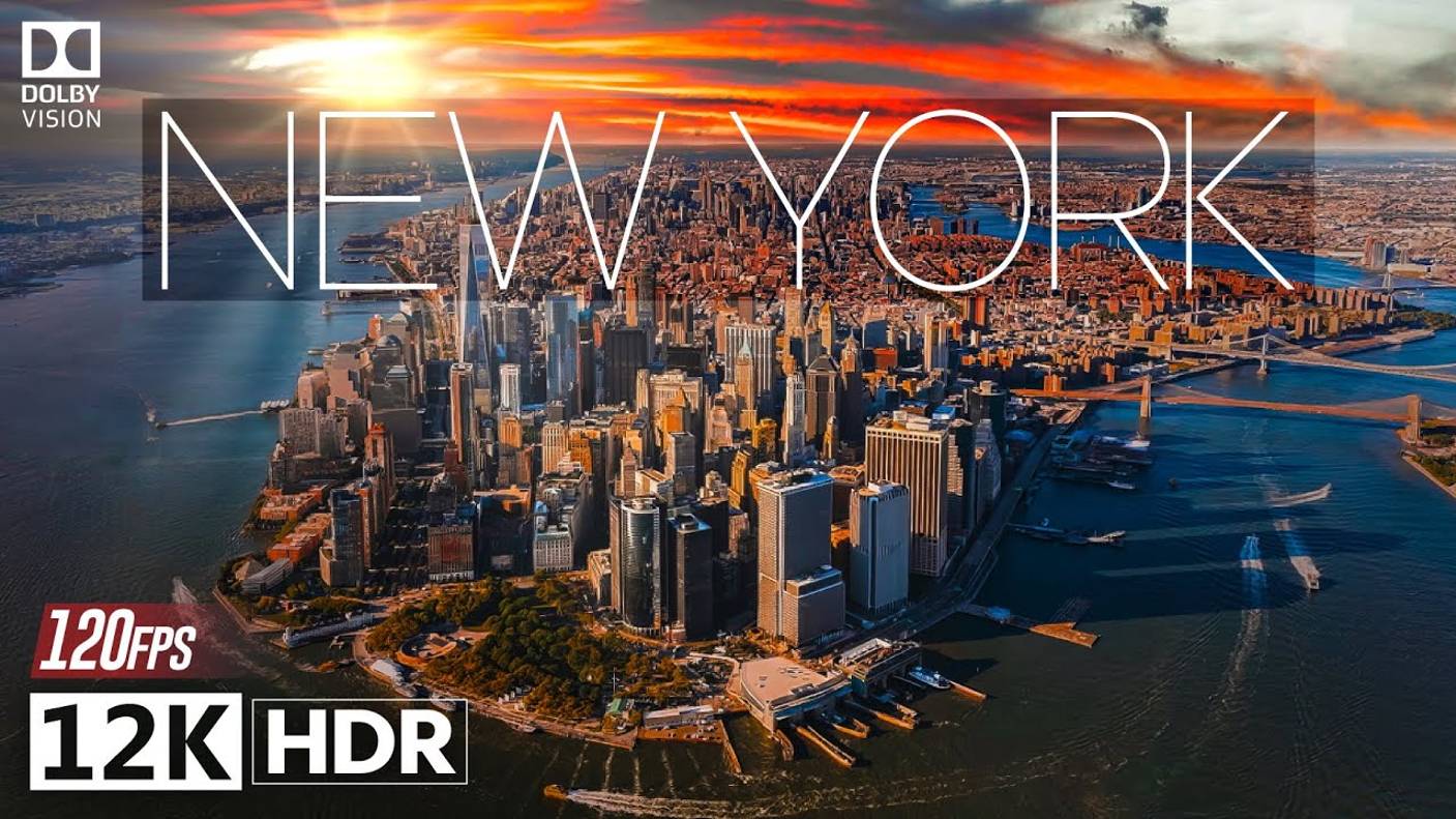 Нью-Йорк в Кинематографическом 12K ULTRA HD HDR 120fps With Dolby Vision