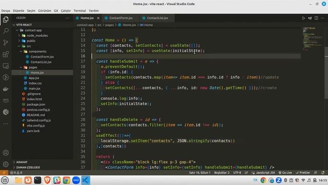 2- Vite.js-React+TailwindCSS ile Contact-App: Editleme, localStorage ve React-Input-Mask Kullanımı смотреть онлайн