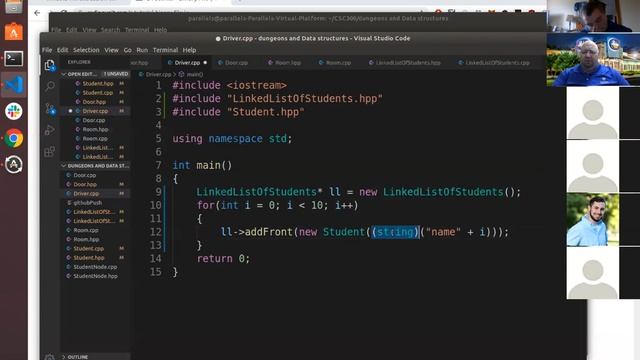 CSC300 4/23/20 more LinkedLists, and Dungeons and Data Structures design смотреть онлайн