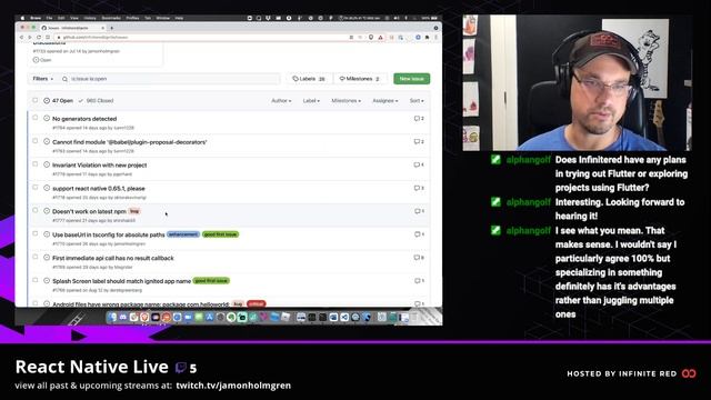 Open source coding with Jamon - React Native Live смотреть онлайн