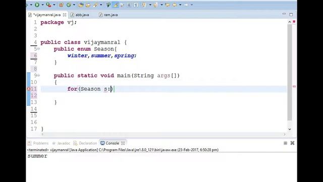 Java Tutorials #32 Enumeration ( हिन्दी) смотреть онлайн