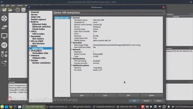 Tutorial Cara Install Mikrotik CHR di GNS3 Menggunakan Qemu смотреть онлайн