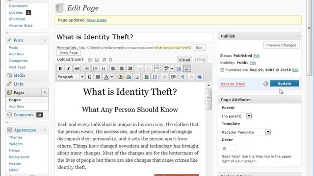 WP Landing Page Template Plugin Basic Wordpress Text Editing Tutorial смотреть онлайн