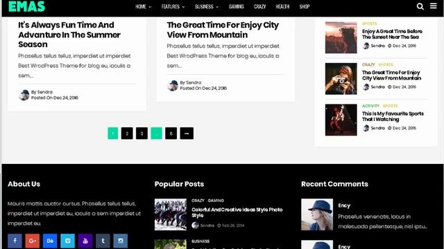 Emas - WordPress Blog Magazine Theme | Themeforest Download смотреть онлайн