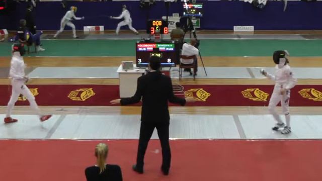 Fencing GP Women Epee Individual Budapest 2013 T08 piste red 01 SIVKOVA Anna RUS vs KOLOBOVA Violet смотреть онлайн