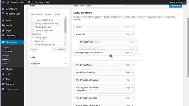 WordPress Drop Down Menu смотреть онлайн