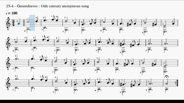 25-4 - Greensleeves : 16th century anonymous song смотреть онлайн