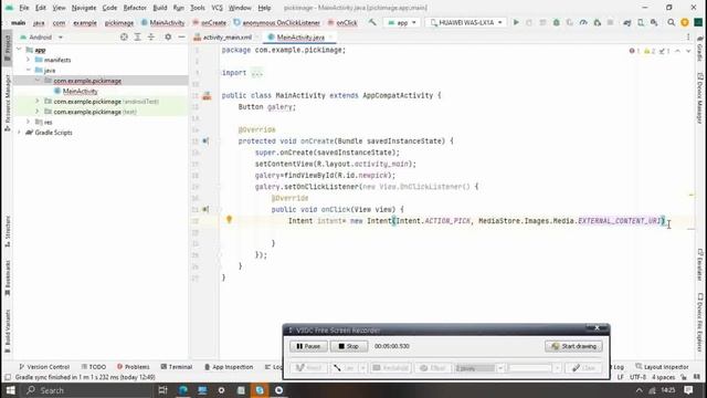pick image from gallery| pick image |gallery | android studio tutorial смотреть онлайн
