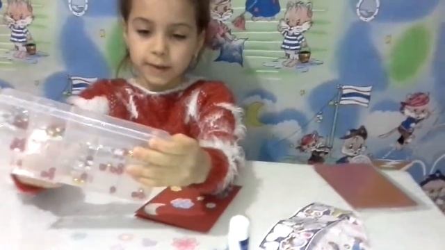 Открытка своими руками на новый год ,день рождения или любой другой праздник . смотреть онлайн