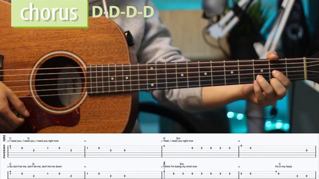 Don't Let Me Down - The Chainsmokers Ft. Daya // Guitar Tutorial