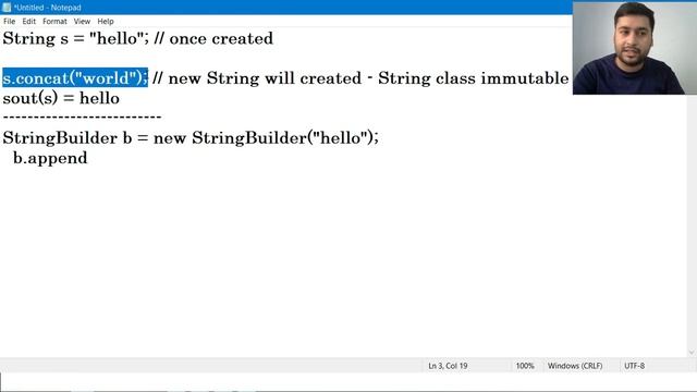 StringBuffer in java with example смотреть онлайн