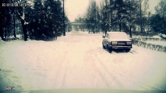 SSang Yong Rodius в снегу на летних шинах, Stavic In winter to summer tyre смотреть онлайн