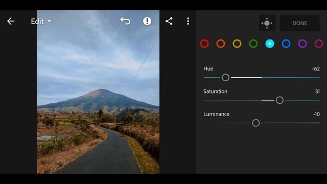 Tutorial edit adobe lightroom mobile di android || view gunung смотреть онлайн
