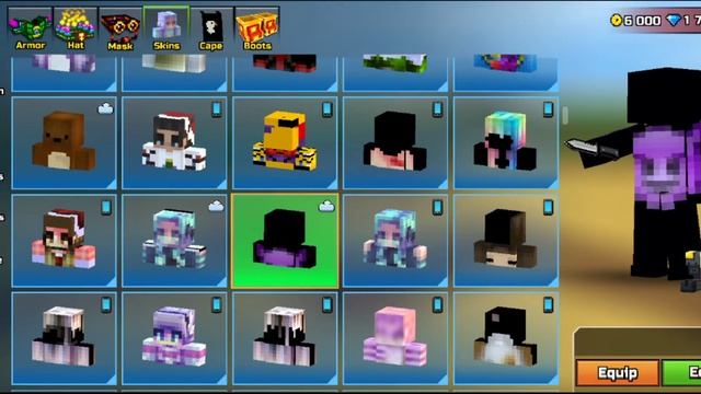 Pixel Gun 3d Modded Skin Showcase! смотреть онлайн