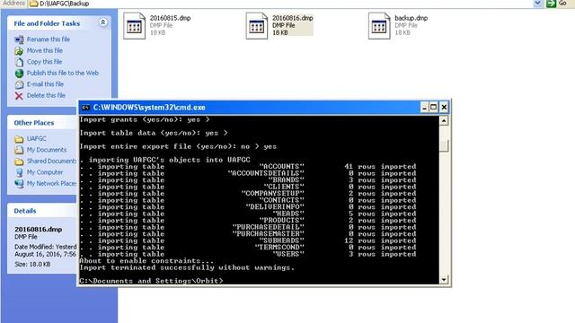 Import Backup In Oracle (In Urdu) смотреть онлайн