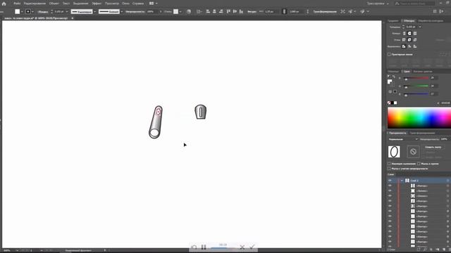 Adobe Illustrator. Технический эскиз худи. смотреть онлайн