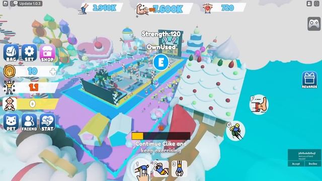 ЭТО НОВЫЙ СИМУЛЯТОР КАЧКА 3! Strongman Legend Roblox смотреть онлайн
