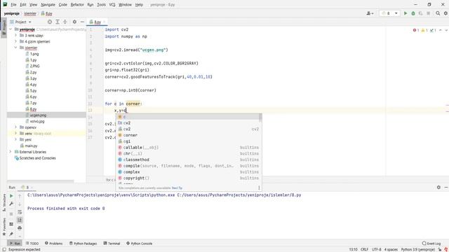 18 - OpenCV Corners Metodu ile Köşe Tespiti смотреть онлайн