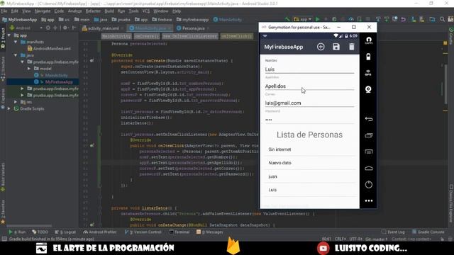 CRUD en Firebase ? y Android Studio #6 | Actualizar смотреть онлайн