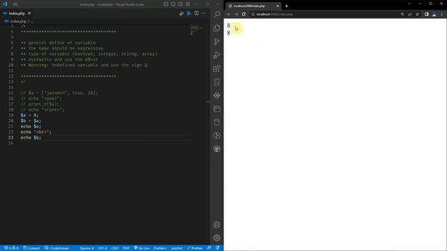 learn PHP in Arabic lesson (5) variables بالعربي смотреть онлайн